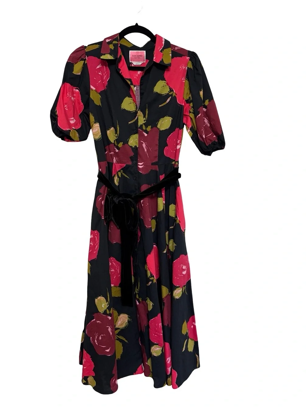 Kate Spade New York Just Rosy Hostess Button Down Shirt Dress - Size 6